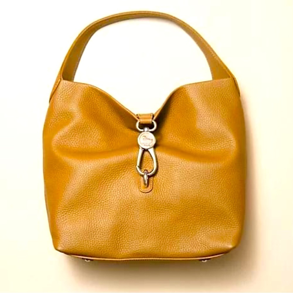 Dooney & Bourke Women's Pebble Leather Logo Lock Hobo